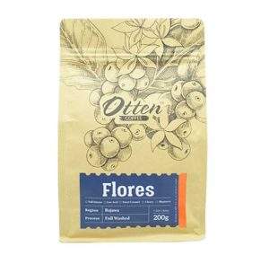 contoh desain kemasan kopi bubuk Otten Coffee Flores Bajawa