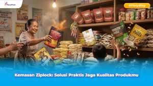 display kemasan flexypack di sebuah toko