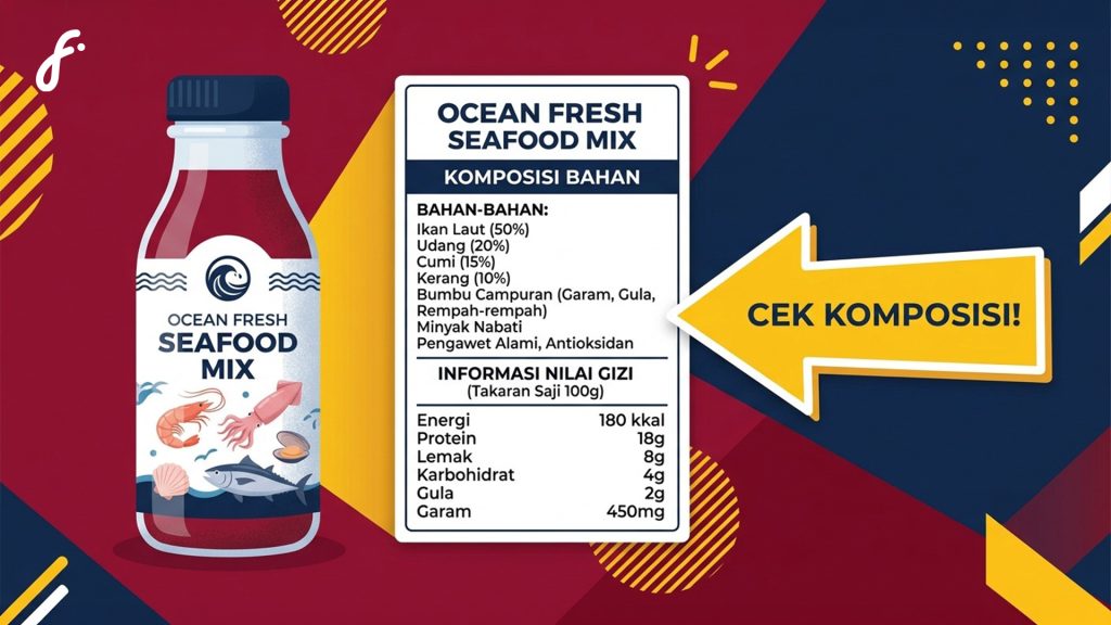 Contoh komposisi bahan di makanan