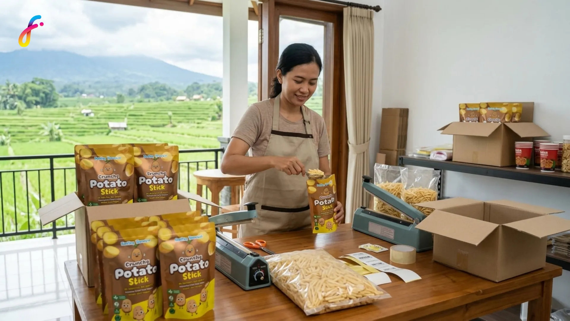 Gambar ibu rumah tangga yang melakukan usaha dari rumah