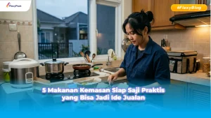 Gambar banner artikel kemasan makanan siap saji