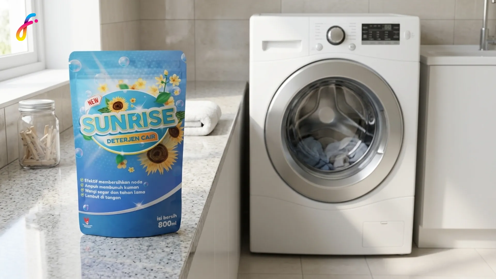 Gambar kemasan yang tepat dari FlexyPack untuk detergen cair maupun bubuk